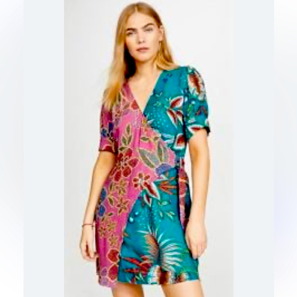 Farm Rio Mini Wrap Dress - size M